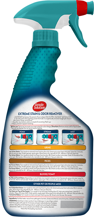 Simple Solution Stain & Odour Vlekverwijderaar Extreme 945 ML
