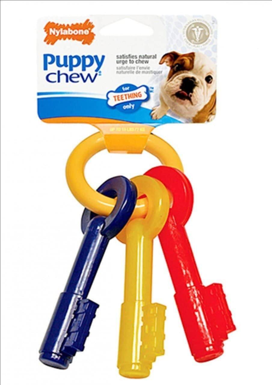 Nylabone Puppy Chew Bijtsleutels Baconsmaak TOT 16 KG