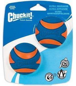 Chuckit Ultra Squeaker Bal MEDIUM 6 CM 2 ST