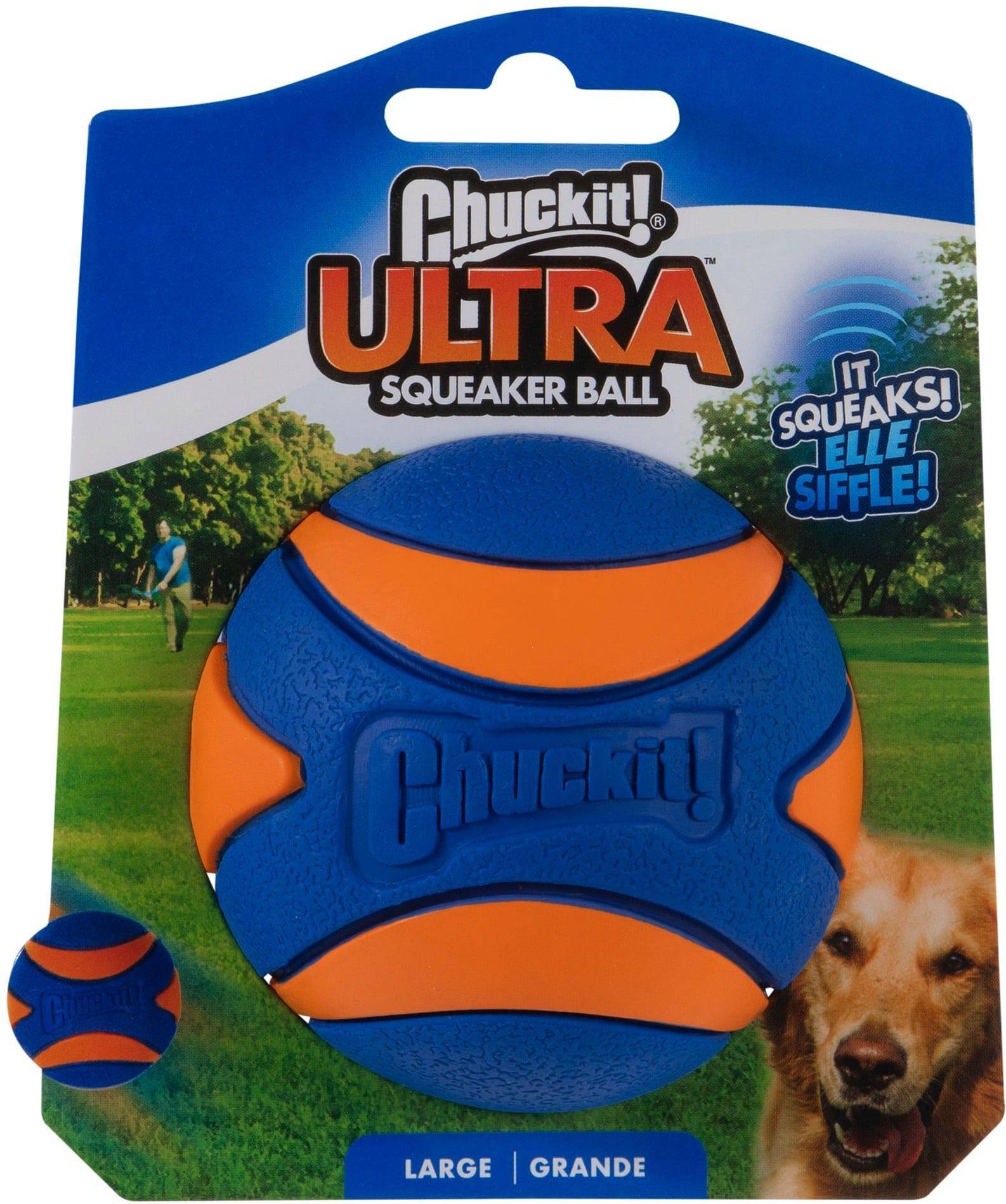 Chuckit Ultra Squeaker Bal LARGE 7 CM