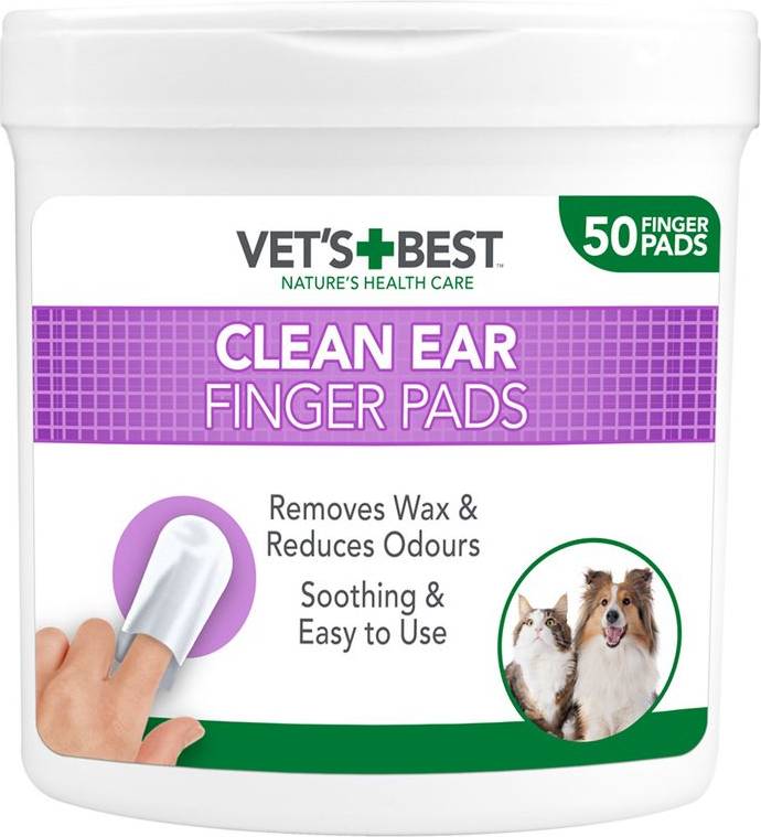 Vets Best Clean Ear Finger Pads 50 ST
