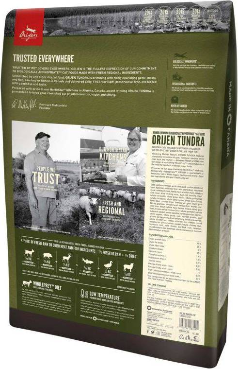 Orijen Whole Prey Tundra Cat 5.4 KG