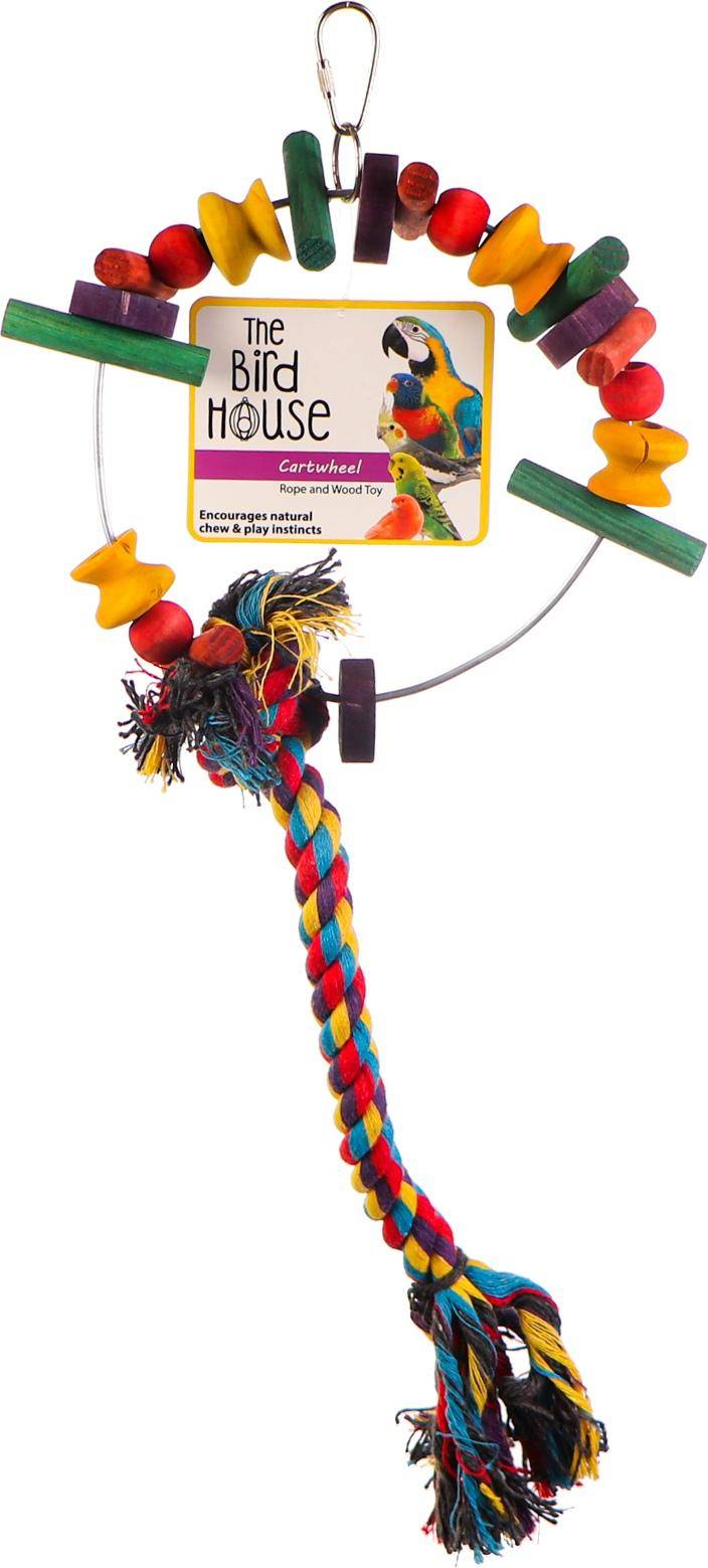 Happy Pet Speelgoed Papegaai Cartwheel Assorti 28X15X8 CM