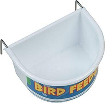 Happy Pet Voerbak Half Rond Wit SMALL 7.5X5.5X3.5 CM