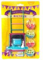 Happy Pet Bird Toy Mp Bal / Ladder / Perch 22X10X4 CM