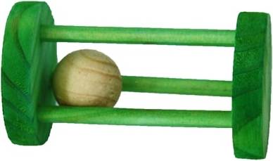 Happy Pet Wooden Rattler Circle 9 CM