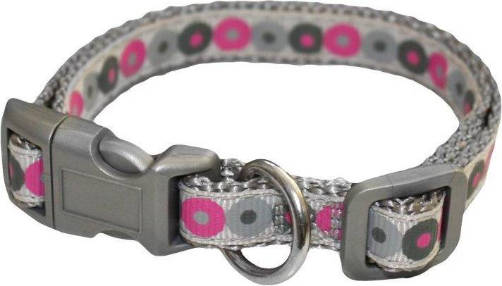 Little Rascals Puppy Halsband Met Lijn Roze 22.5-36 CM