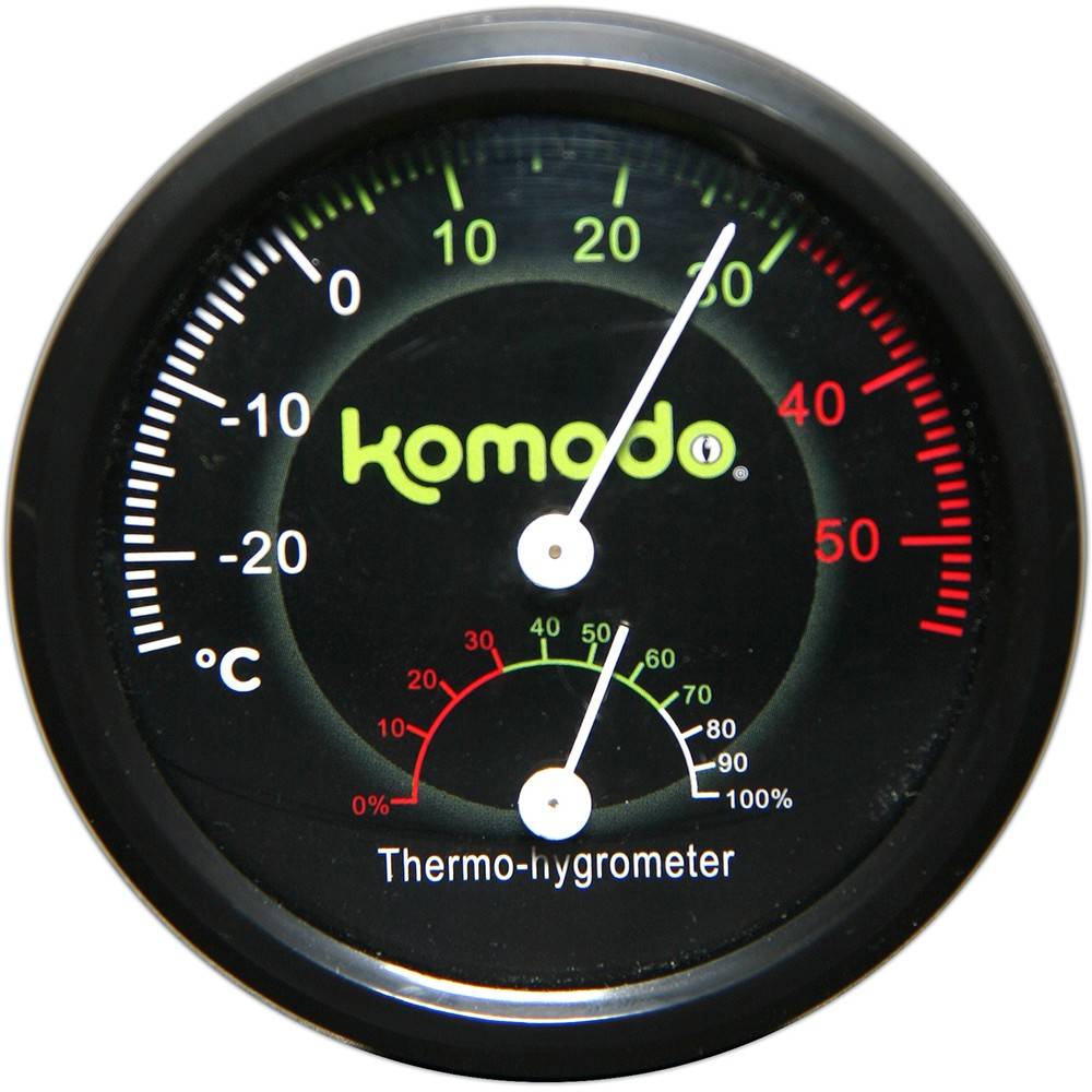 Komodo Thermometer / Hygrometer Analoog 8 CM