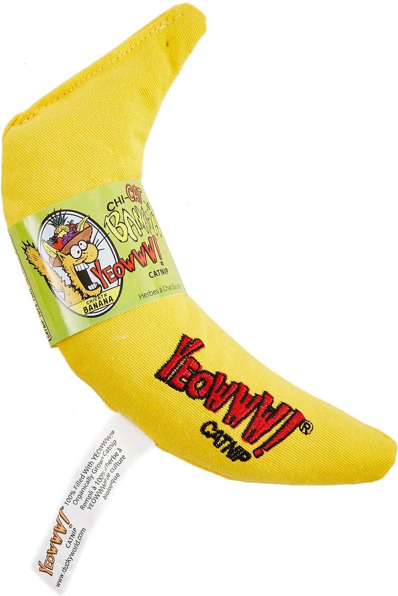 Yeowww Banaan Met Catnip 18 CM
