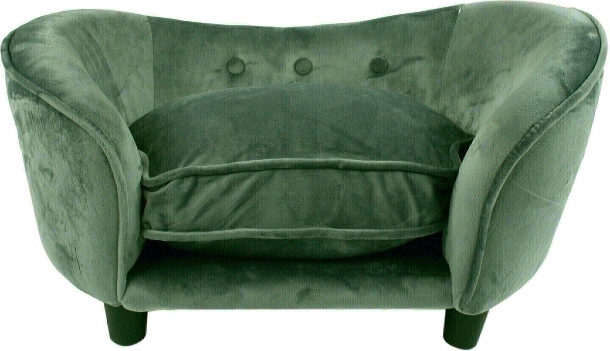 Enchanted Hondenmand Sofa Ultra Pluche Snuggle Donkergrijs 68X40.5X37.5 CM
