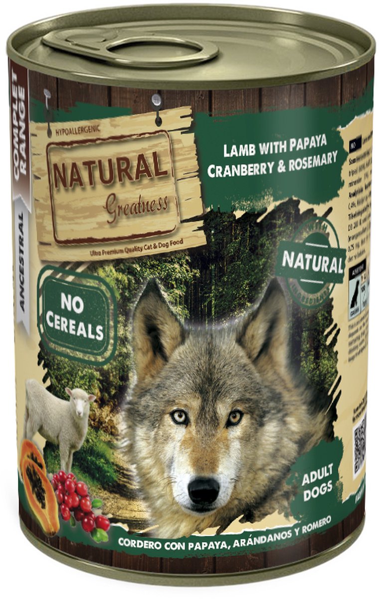 Natural Greatness Lamb / Papaya 400 GR