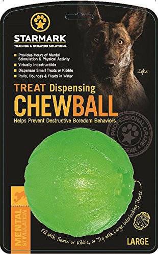 Starmark Voerbal Treat Dispensing Chew Ball LARGE 10X10X10 CM