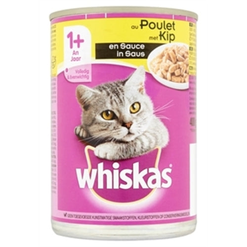 Whiskas Blik Adult Rund in Saus 12X400 GR