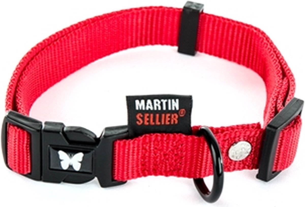 Martin Halsband Verstelbaar Nylon Rood 20-30X1 CM