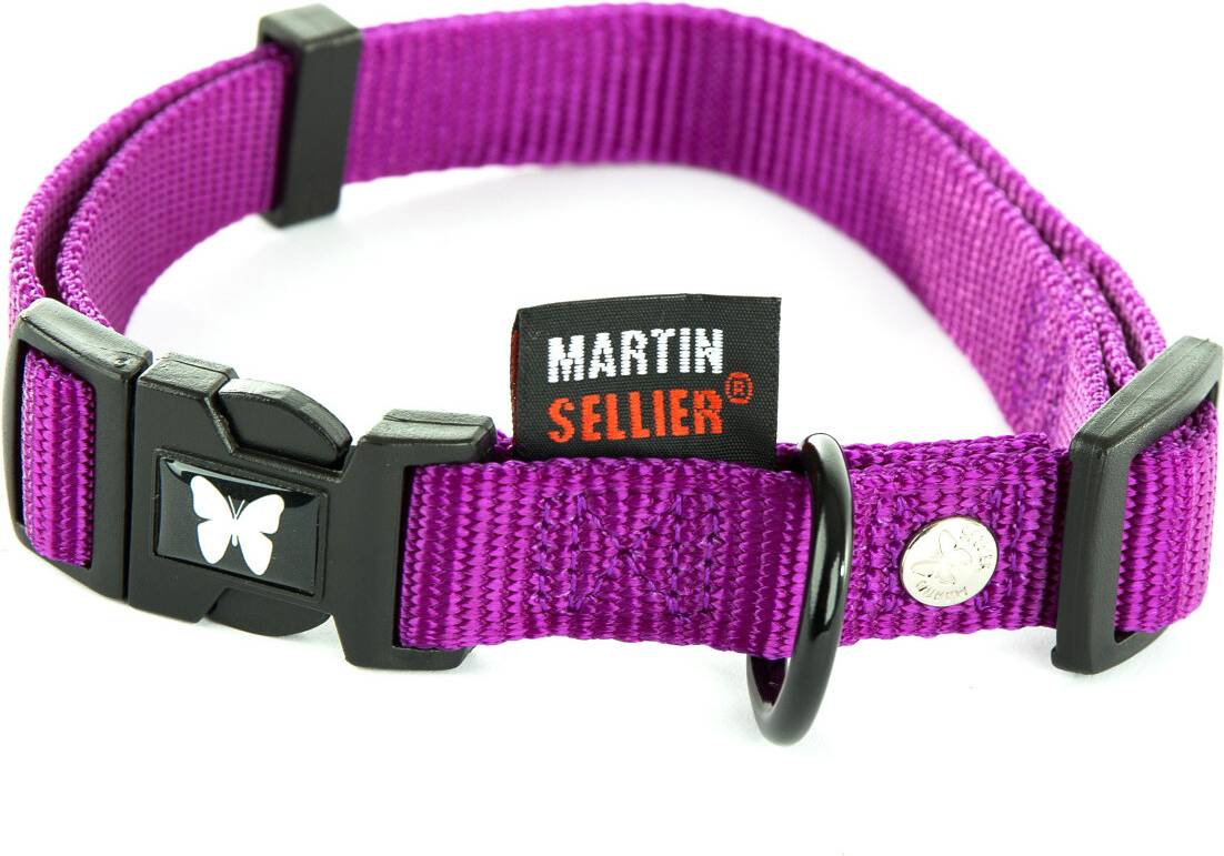 Martin Halsband Verstelbaar Nylon Paars 30-45X1.6 CM