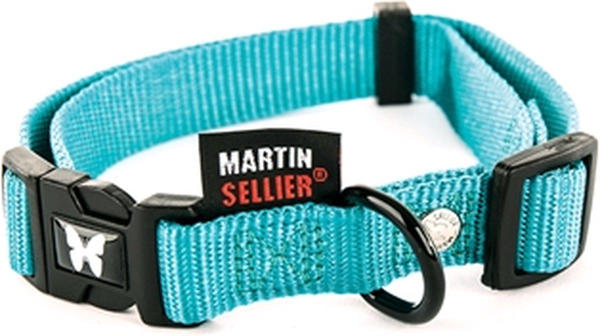 Martin Halsband Verstelbaar Nylon Turquoise 30-45X1.6 CM