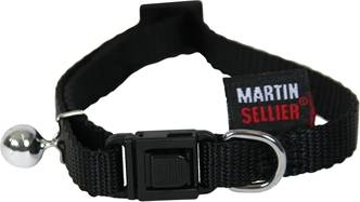 Kattenhalsband Nylon Uni Zwart 20-30X1 CM