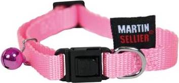 Kattenhalsband Nylon Uni Roze 20-30X1 CM