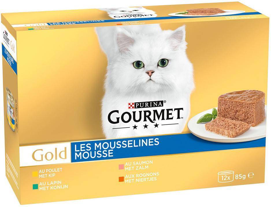 Gourmet Gold 12-Pack Fijne Mousse 12X85 GR