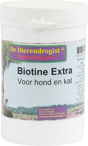 Dierendrogist Biotine Poeder+kruiden Voor Hond en Kat 200 GR