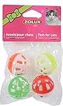 Zolux Kattenspeelgoed Bal Met Bel Assorti 3 CM 4 ST