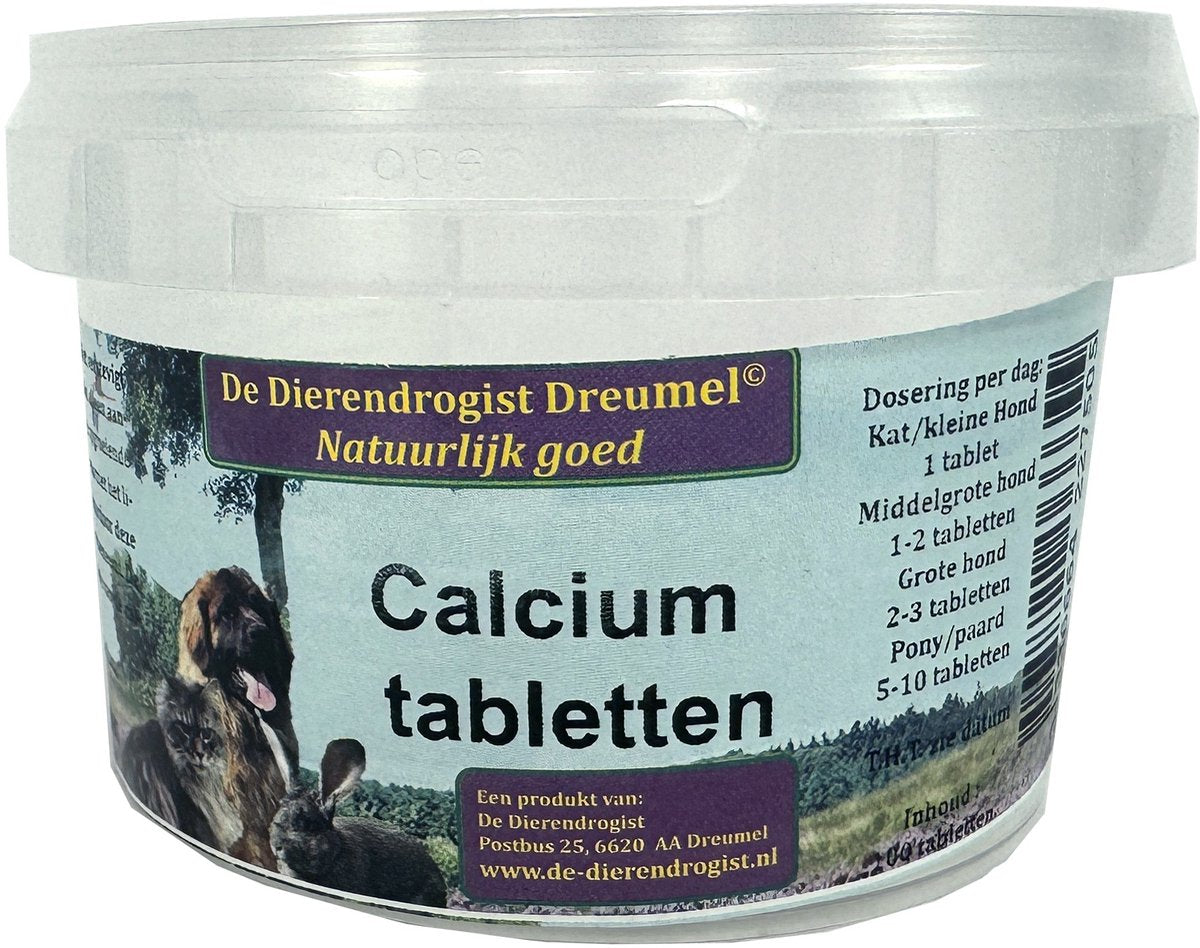 Dierendrogist Calcium Tabletten 100 ST