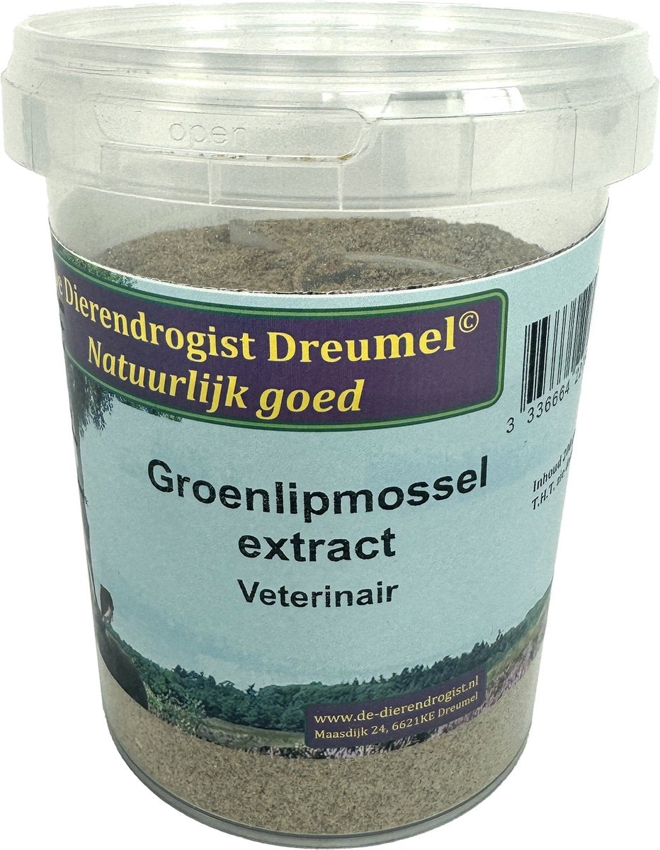 Dierendrogist Groenlipmossel Extract Veterinair 200 GR