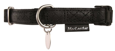 Macleather Halsband Zwart 45-70X2.5 CM