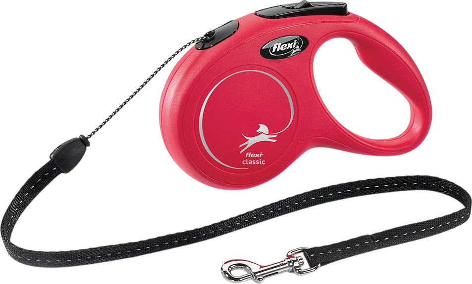 Flexi Rollijn Classic Cord Rood S 5 MTR