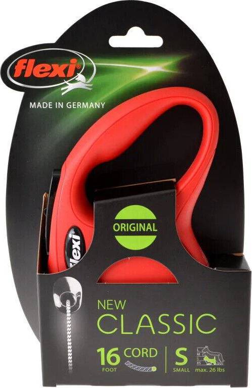 Flexi Rollijn Classic Cord Rood S 5 MTR