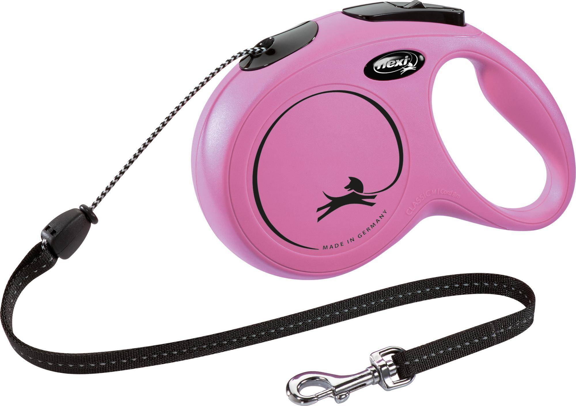 Flexi Rollijn Classic Cord Rood M 8 MTR