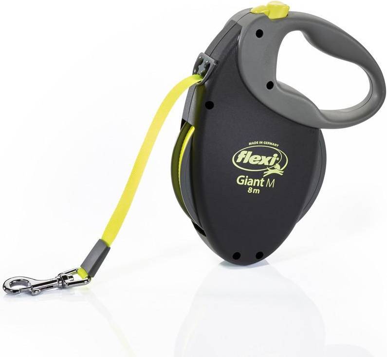 Flexi Rollijn Giant Tape Neon Zwart / Geel M 8 MTR