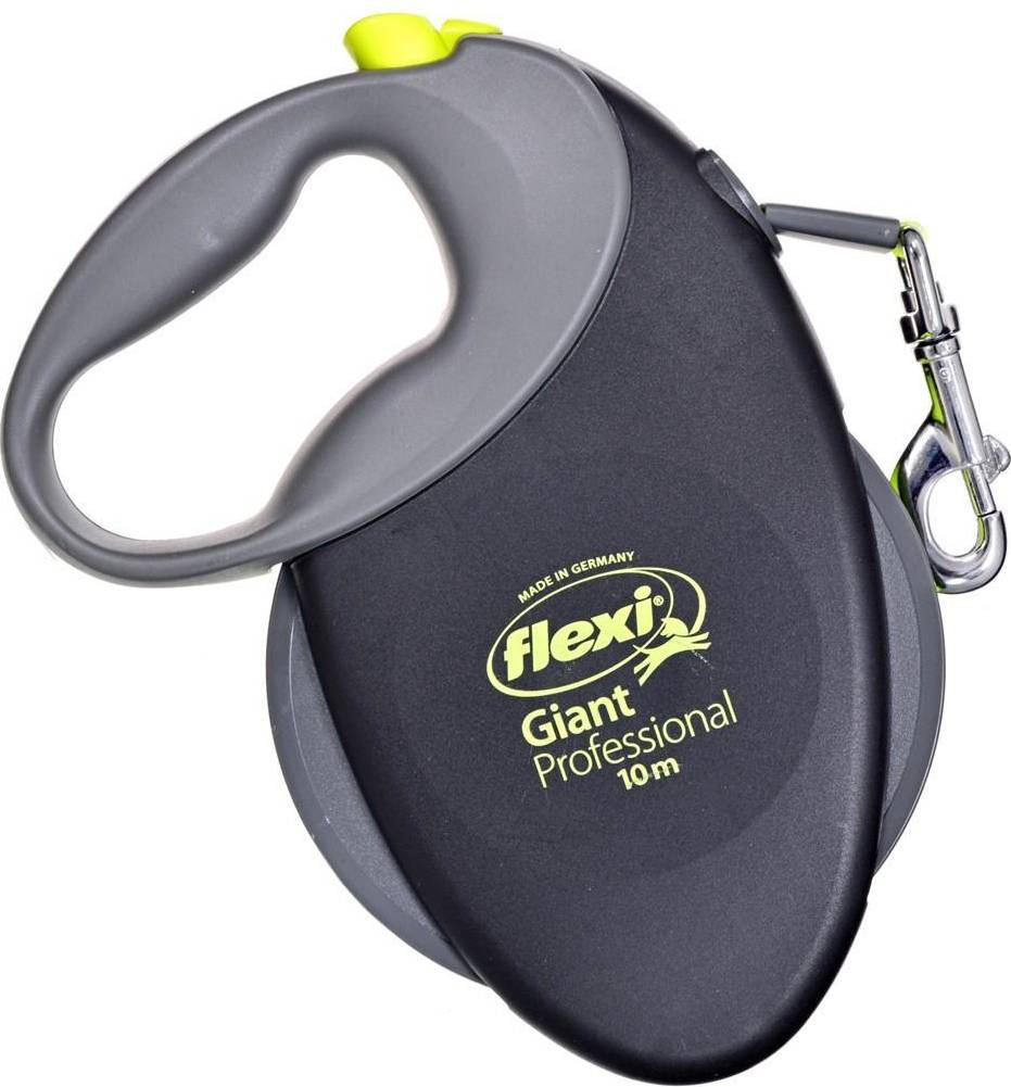 Flexi Rollijn Giant Tape Professional Neon Zwart / Geel 10 MTR TOT 50 KG