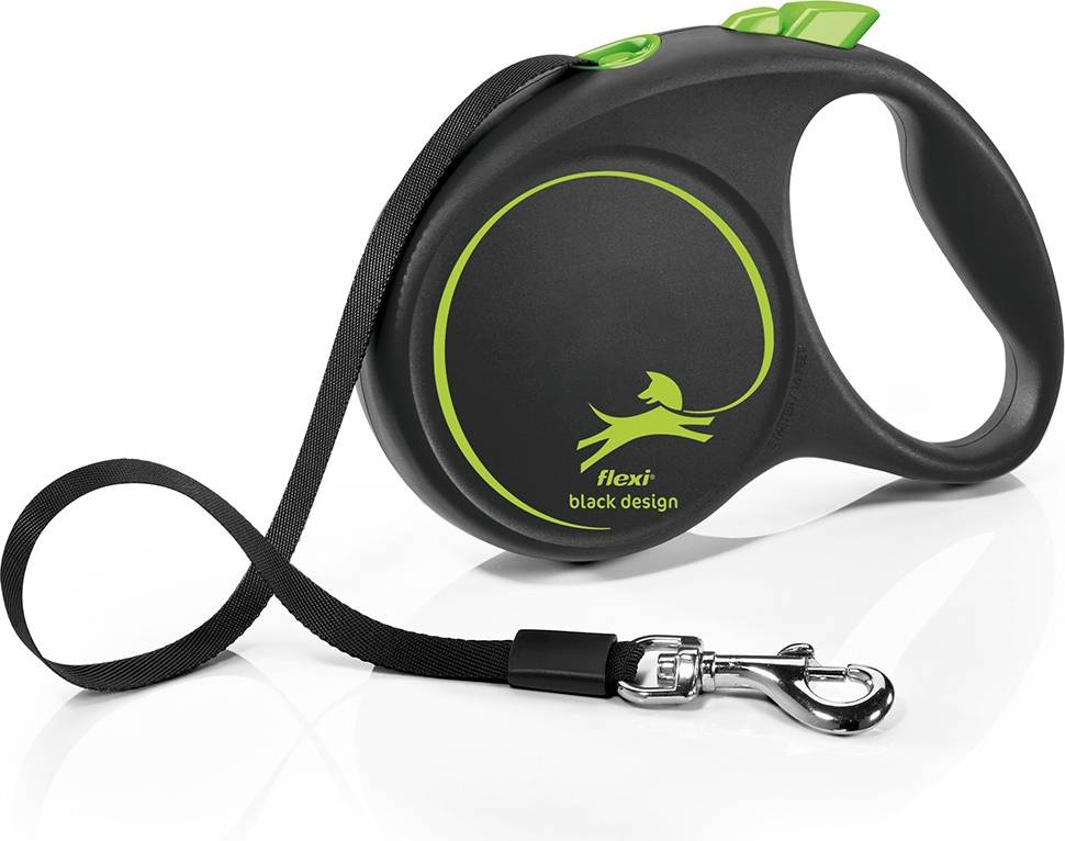 Flexi Rollijn Black Design Tape Groen L 5 MTR TOT 50 KG