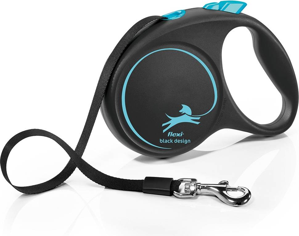 Flexi Rollijn Black Design Tape Blauw L 5 MTR TOT 50 KG