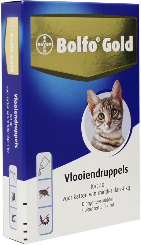Bolfo Gold Kat Vlooiendruppels 40 2 PIPET