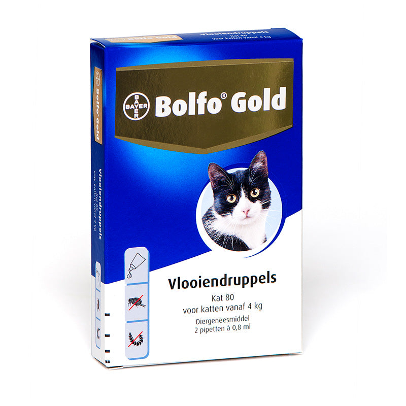 Bolfo Gold Kat Vlooiendruppels 80 2 PIPET