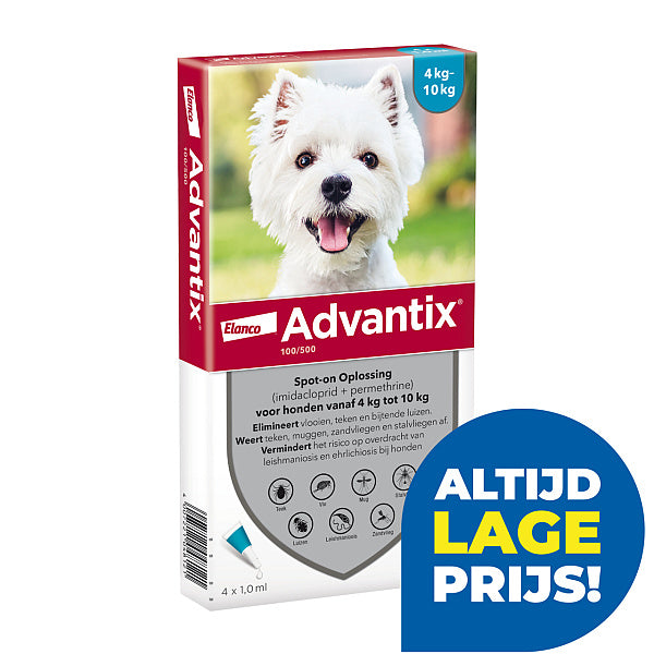 Elanco Advantix Spot On 100/500 4-10 KG - 4 PIP