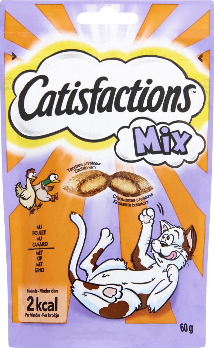 Catisfactions Mix Kip/eend 60 GR