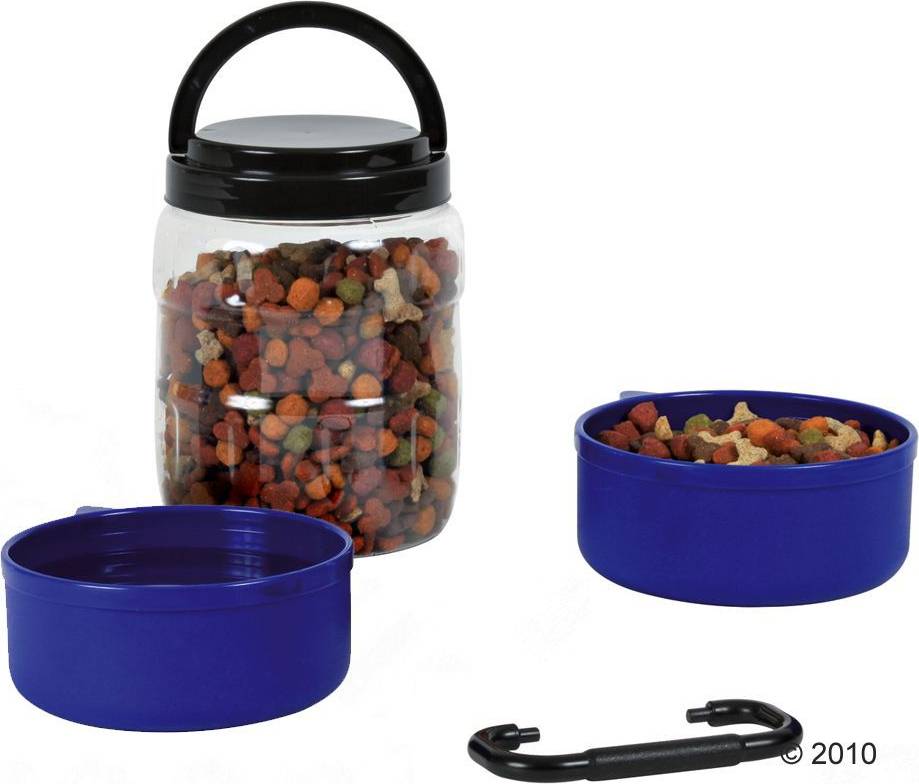 Trixie Reisset Voerbak / Drinkbak Donkergrijs 750 ML