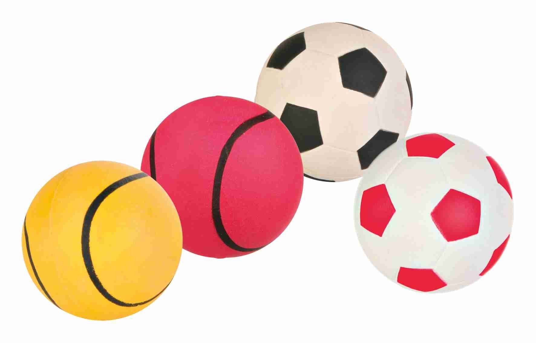Trixie Bal Drijvend Schuimrubber Assorti 6 CM 4 ST