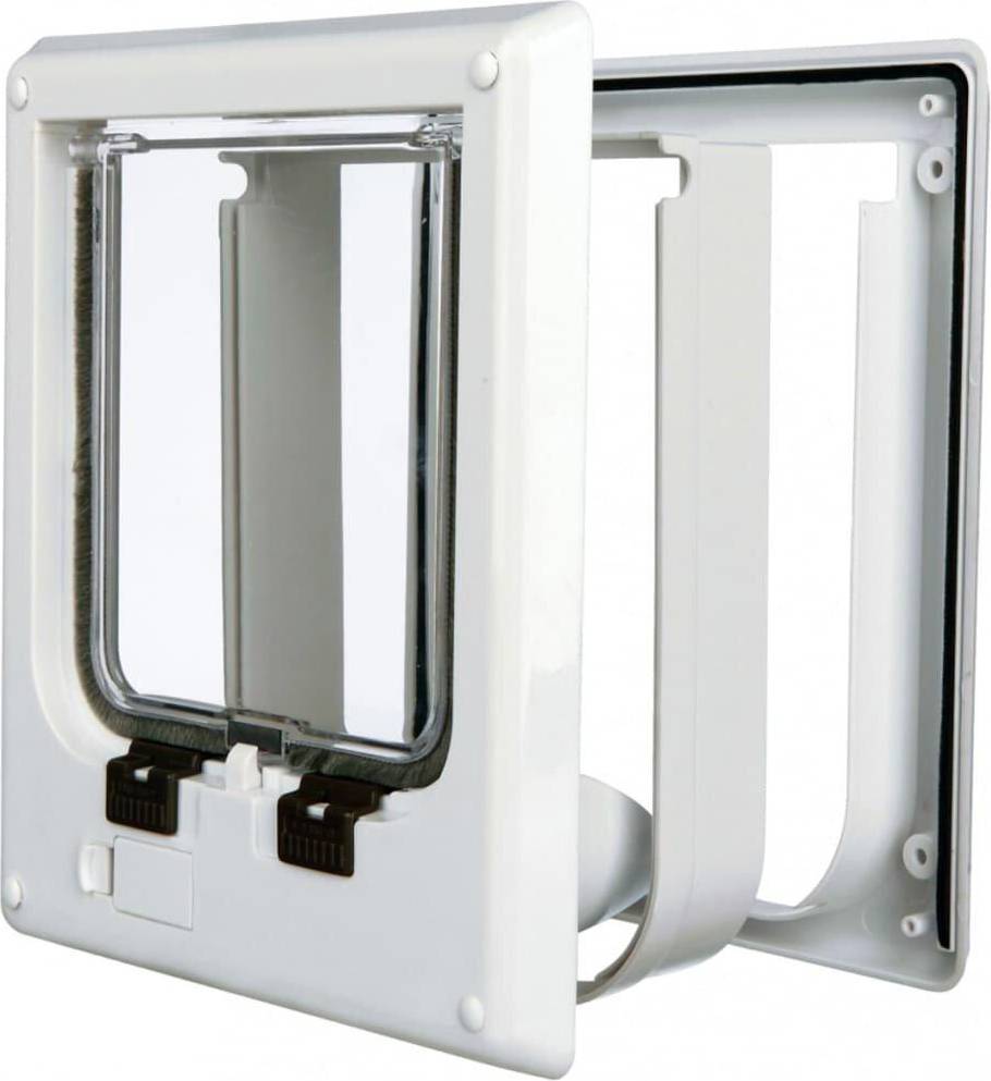 Trixie 4-Weg Kattenluik Elektromagnetisch Wit 21 X 24 CM