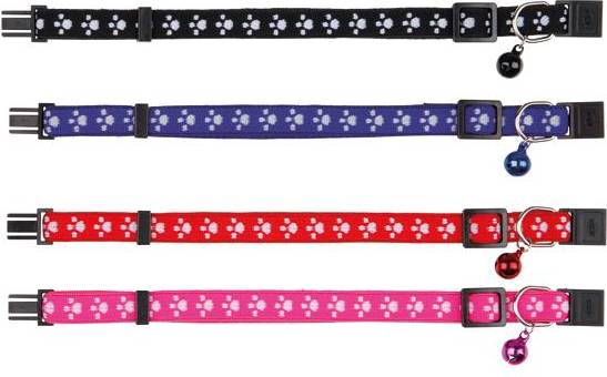 Trixie Halsband Kat Print Poot Elastisch Assorti