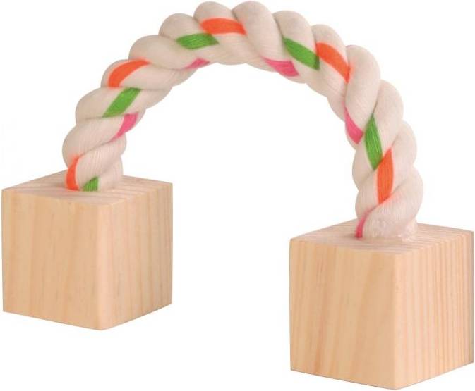 Trixie Speeltouw Met Hout 20 CM