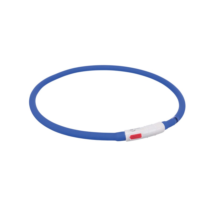Trixie Lichtgevende Halsband Hond Usb Siliconen Oplaadbaar Rood 70X1 CM