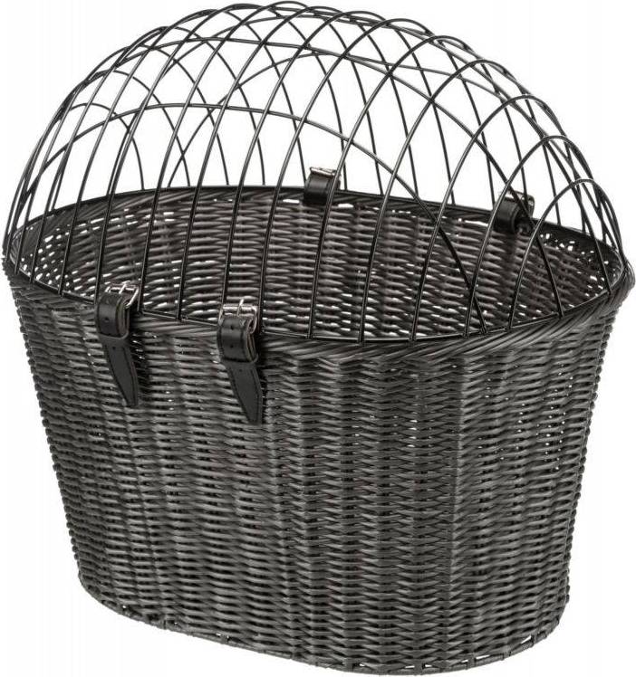 Trixie Stuur Fietsmand Met Draadkap Antraciet 44X41X34 CM