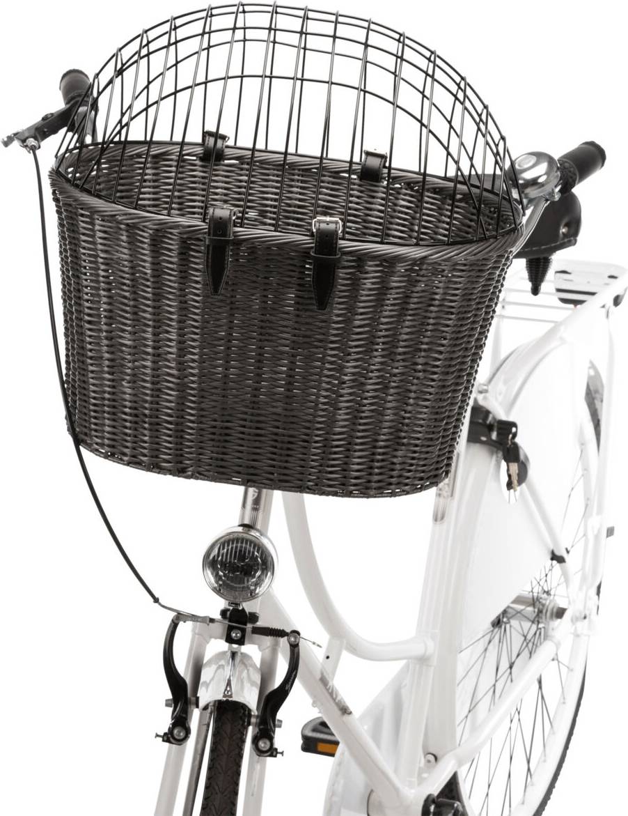Trixie Stuur Fietsmand Met Draadkap Antraciet 44X41X34 CM