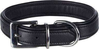 Trixie Halsband Hond Active Comfort Leer Zwart 36-43X3 CM