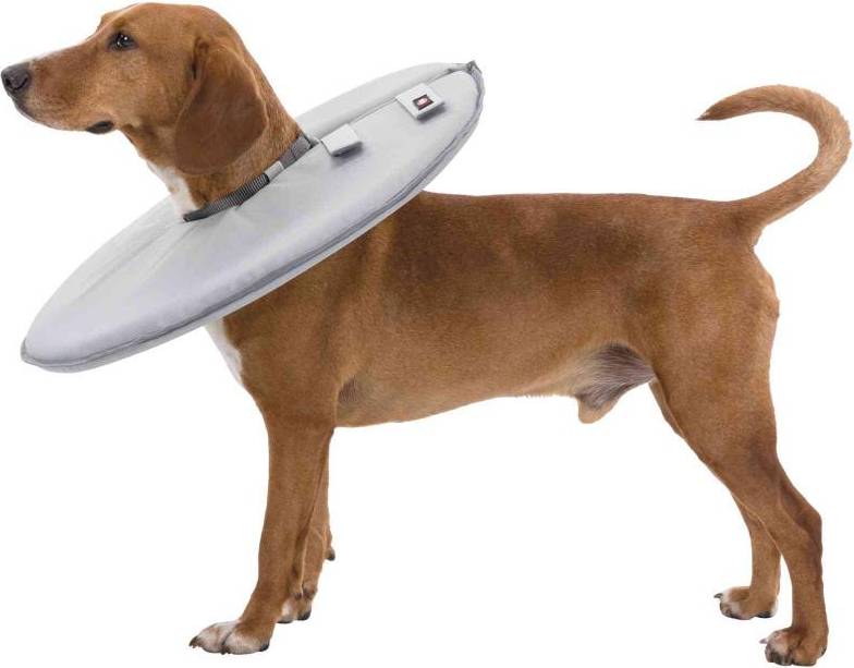 Trixie Beschermkraag Schuimrubber Grijs M 38-42X21.5 CM