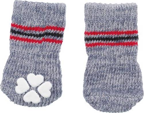 Trixie Antislipsokgrijs 2st L-XL 3X2ST